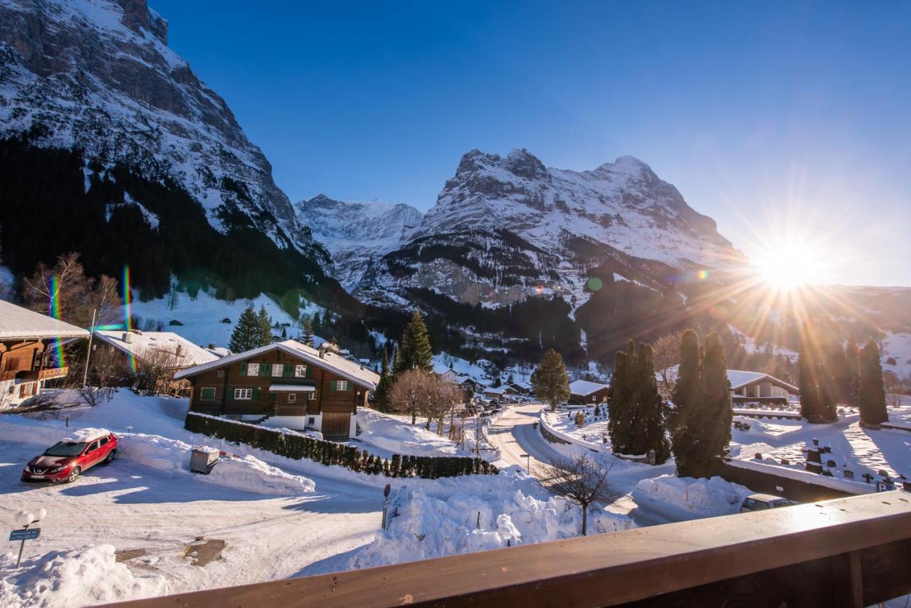 Atemberaubende Sicht Auf Eiger Nordwand Apartment Grindelwald Ngoại thất bức ảnh